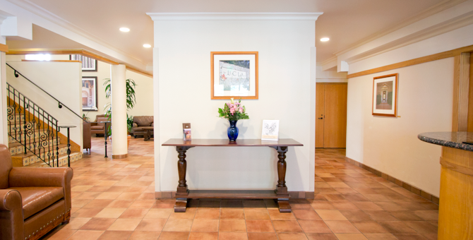 Front Lobby Area of the UCLA Guest House